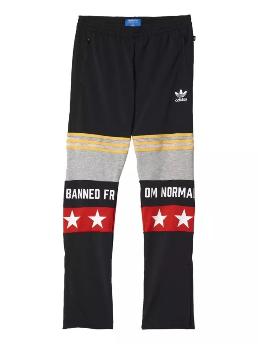 adidas Kids Black, Red & Yellow Graphic Joggers